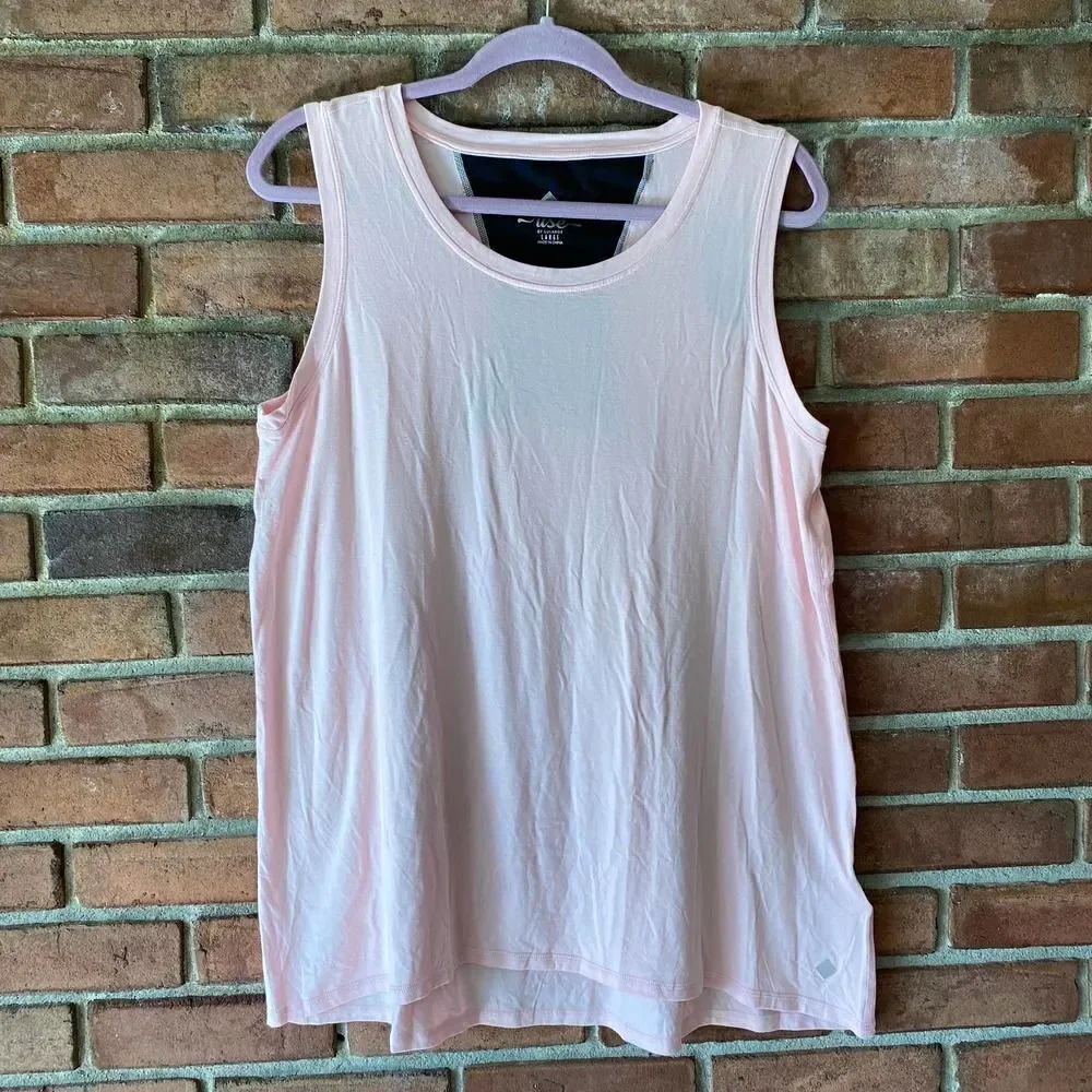 Rise by Lularoe Strong Relaxed Workout Tank Pink Large